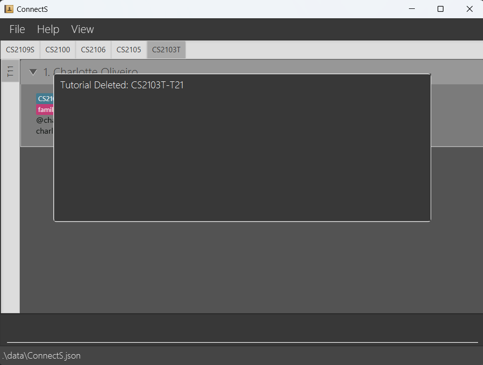 Delete Tutorial Result